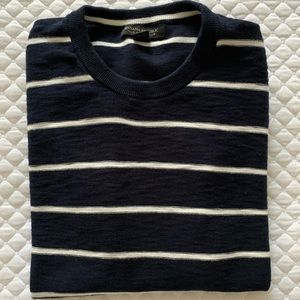 Banana Republic MEN’S Navy + White COTTON Sweater